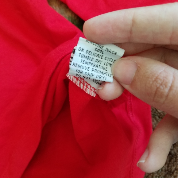 Red Long Sleeve Top Petite Medium - Picture 7 of 11